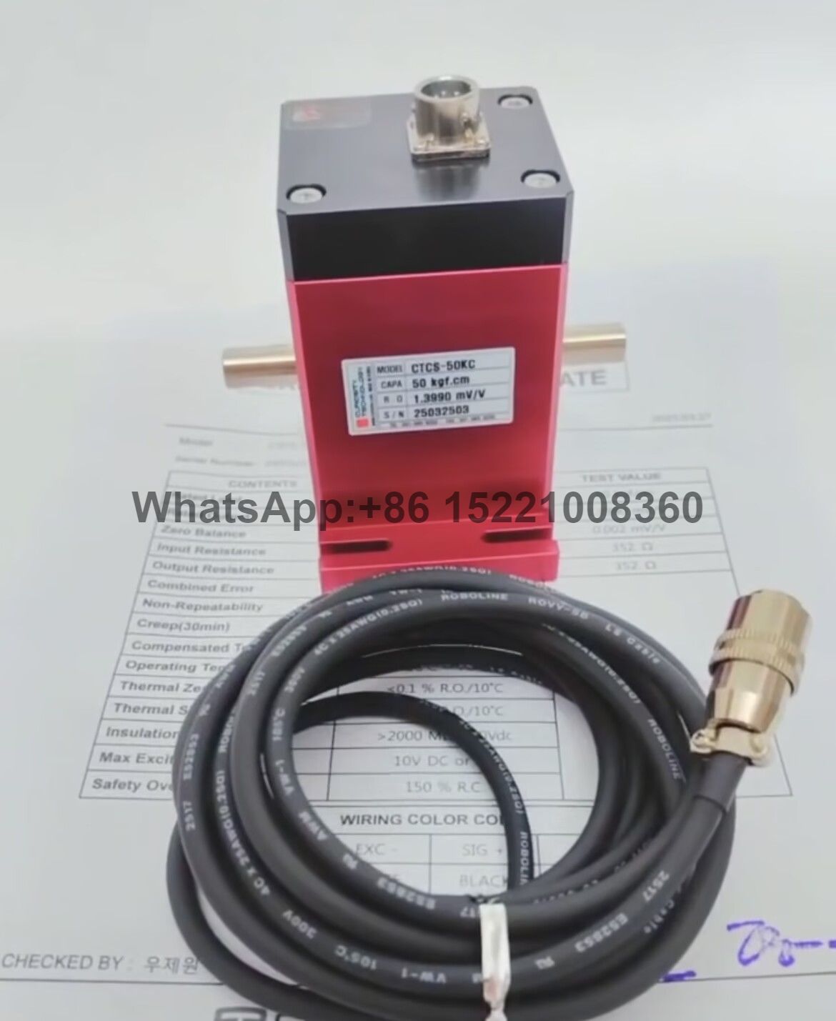 Torque sensor CURIOTEC CTCS-50KC 